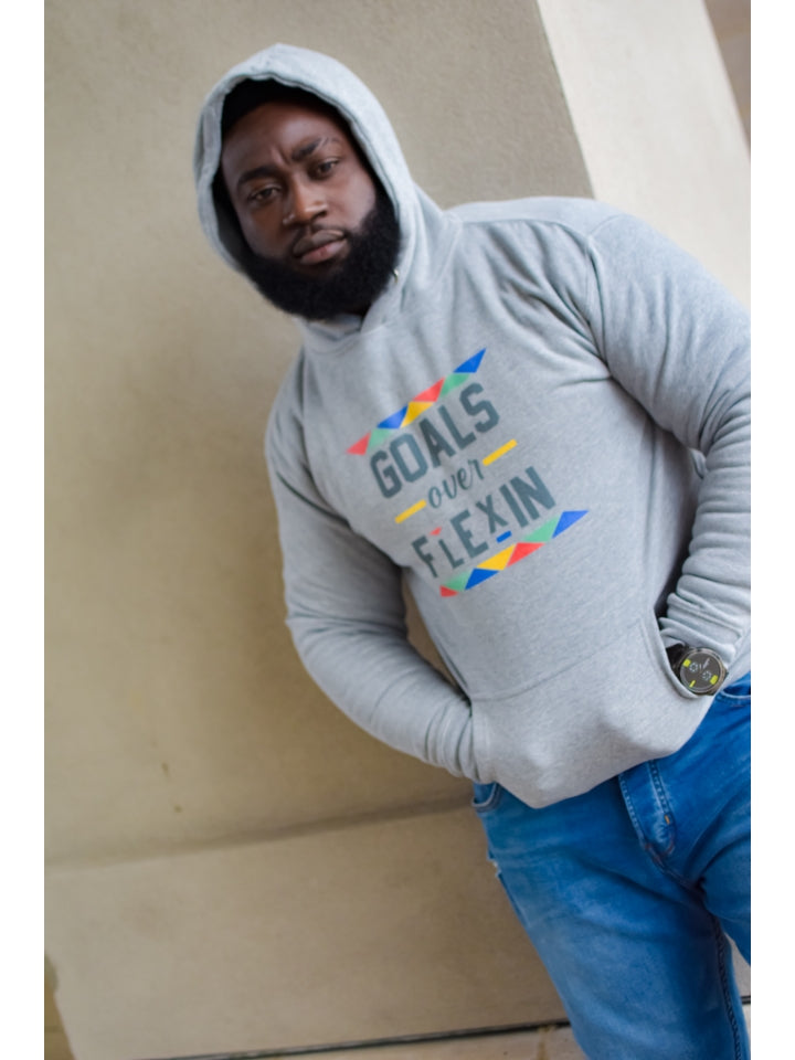 Goals Over Flexin Hoodie - Grey