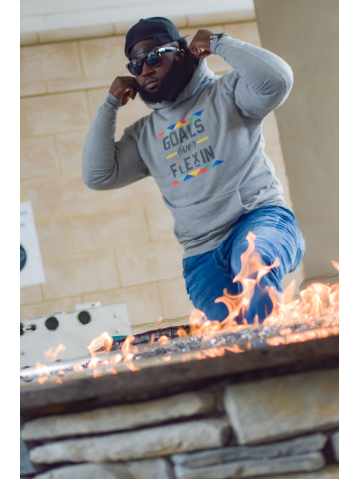 Goals Over Flexin Hoodie - Grey