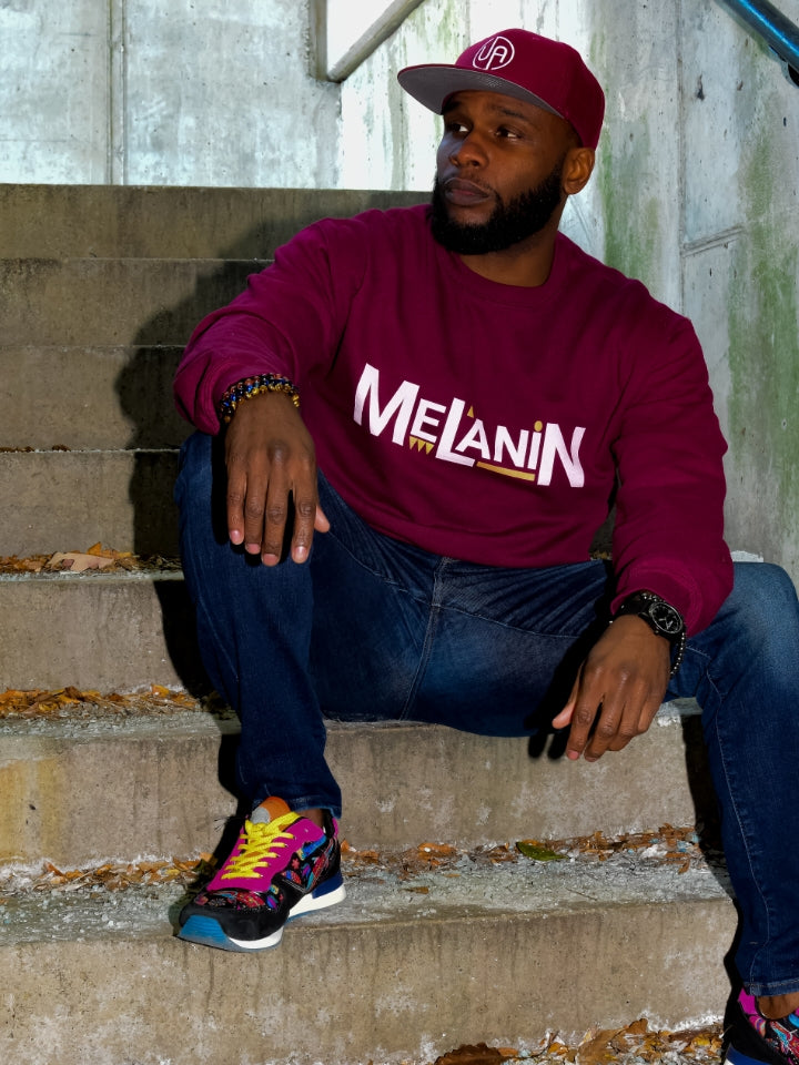 Melanin Sweatshirt - Burgundy