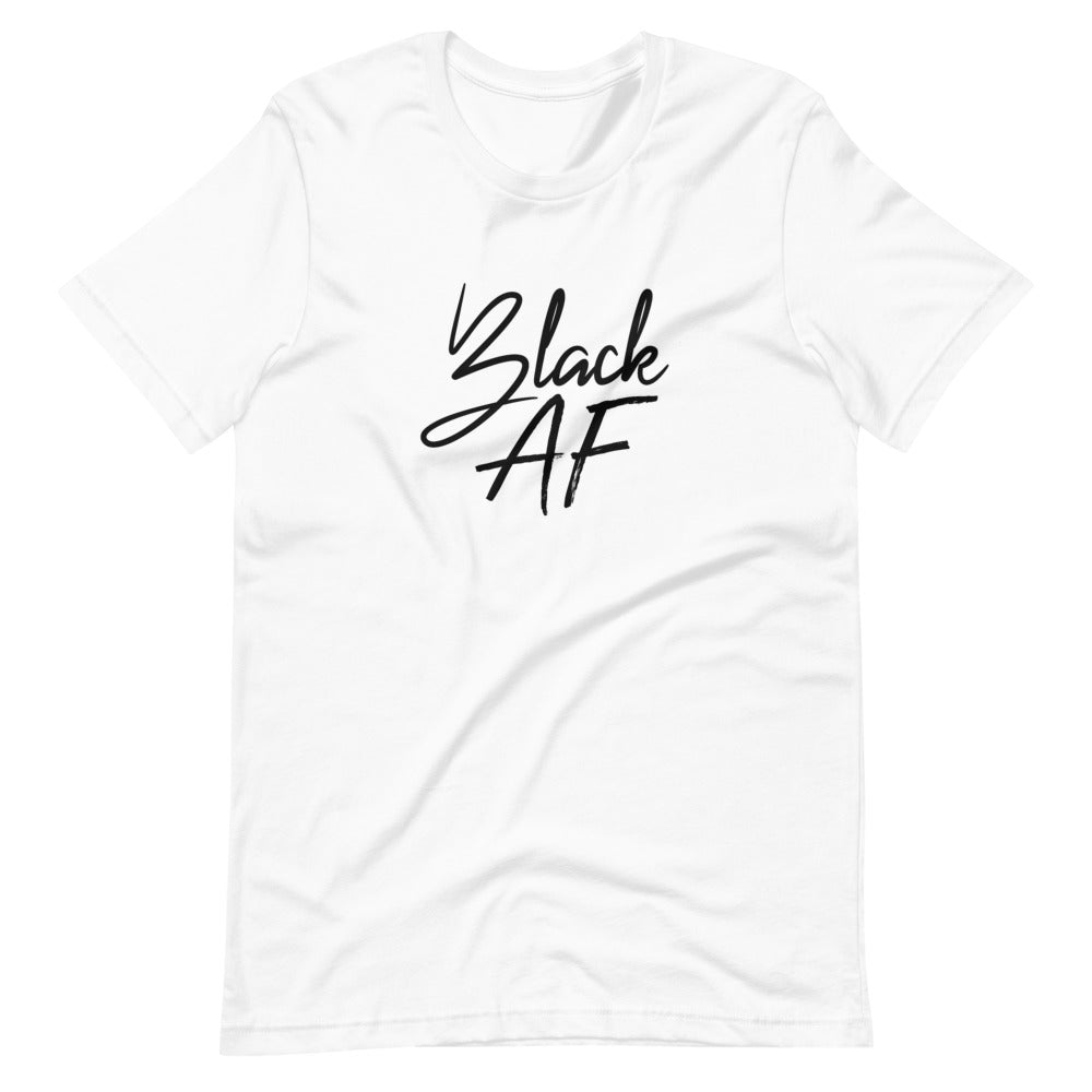 Black AF Tee - White
