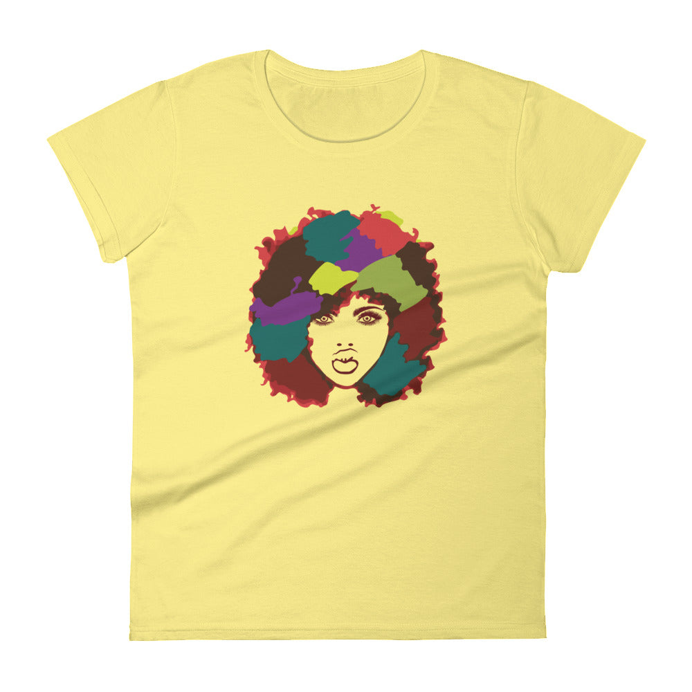 Women's Abrstract Black Queen Tee