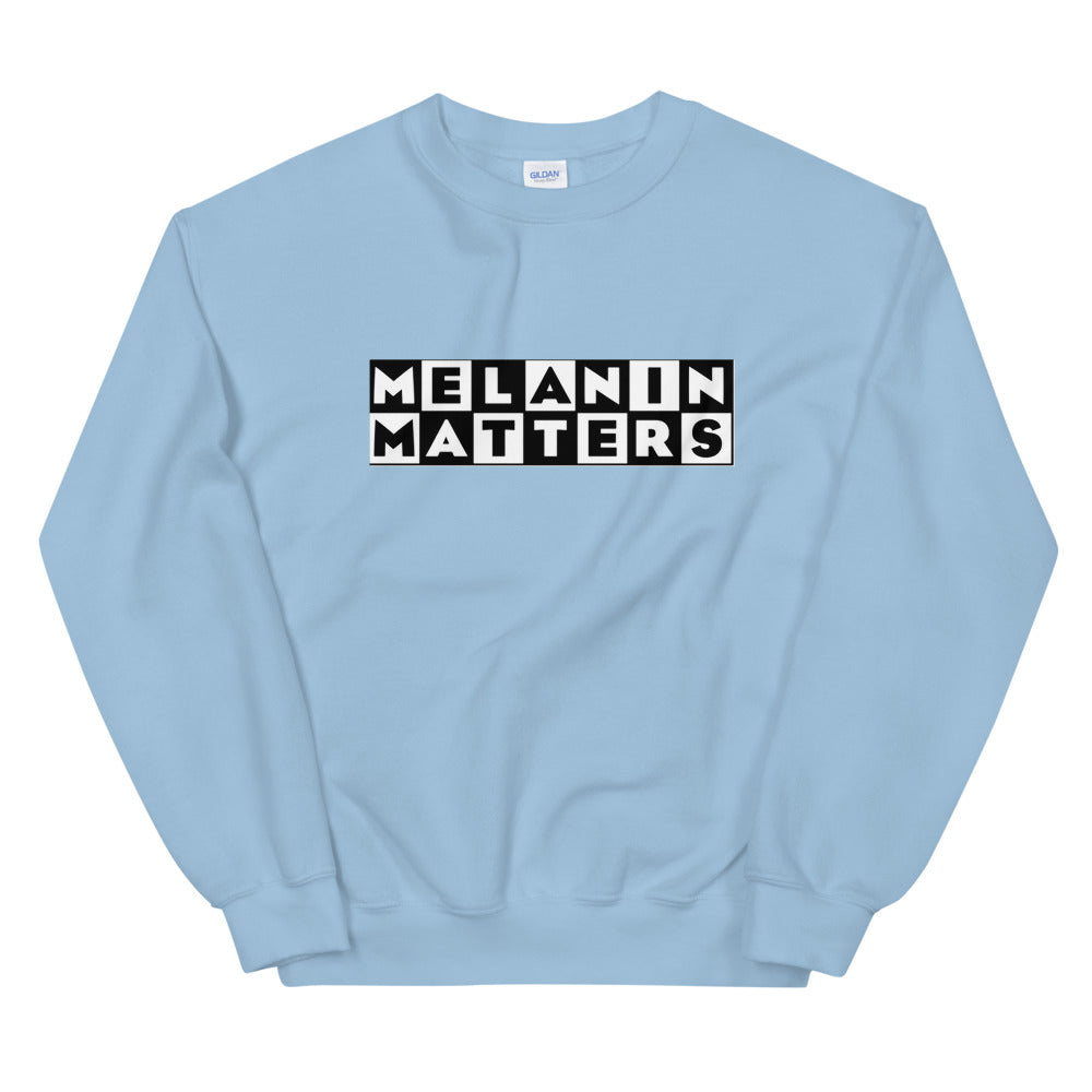 Melanin Matters Sweathirt - Sky Blue