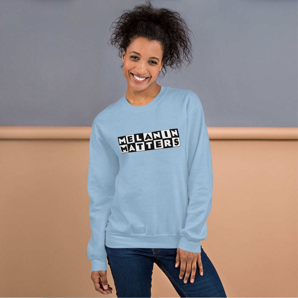 Melanin Matters Sweathirt - Sky Blue