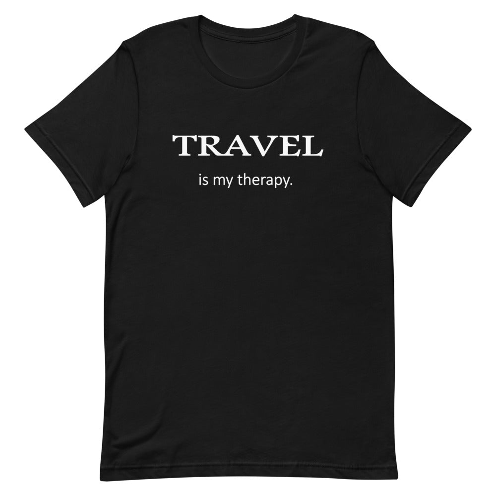 Travel Is My Therapy - Black