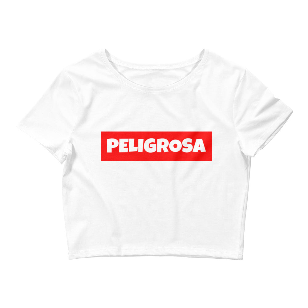 Peligrosa Crop Tee - White