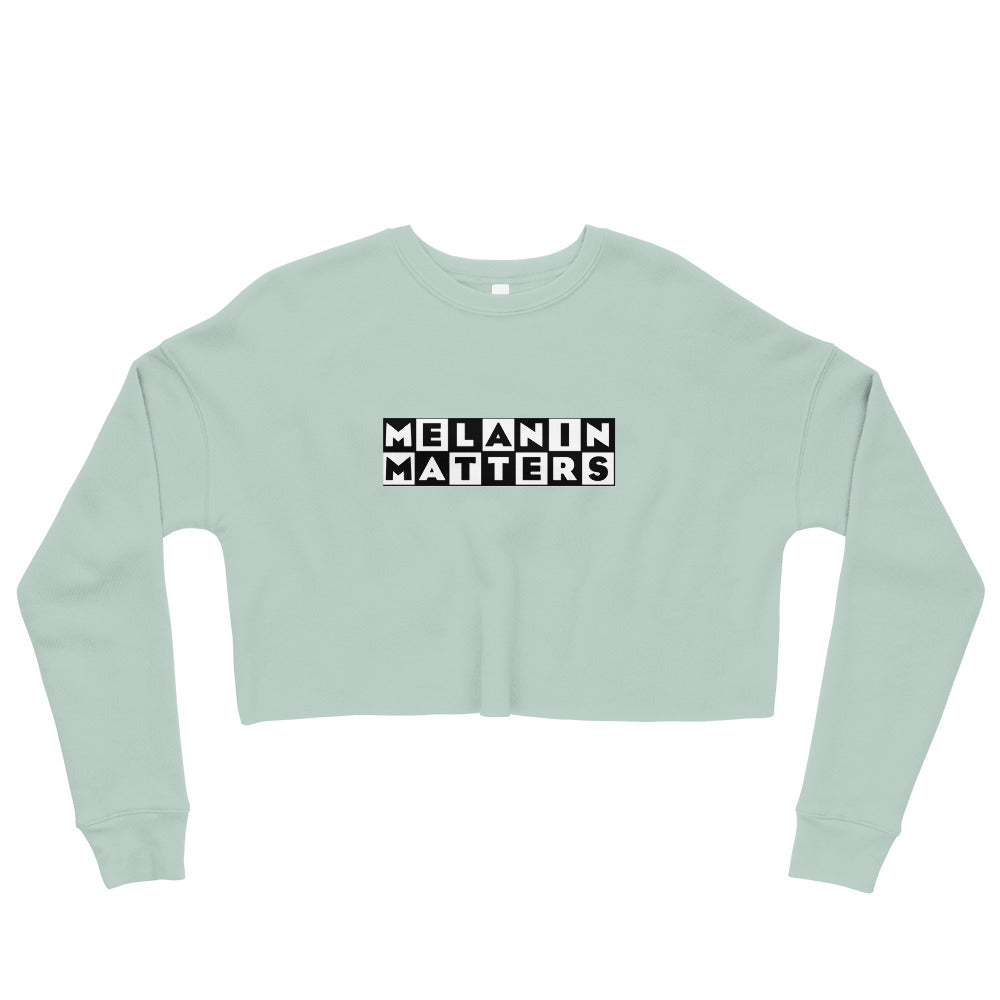 Melanin Matters Crop Sweatshirt - Mint