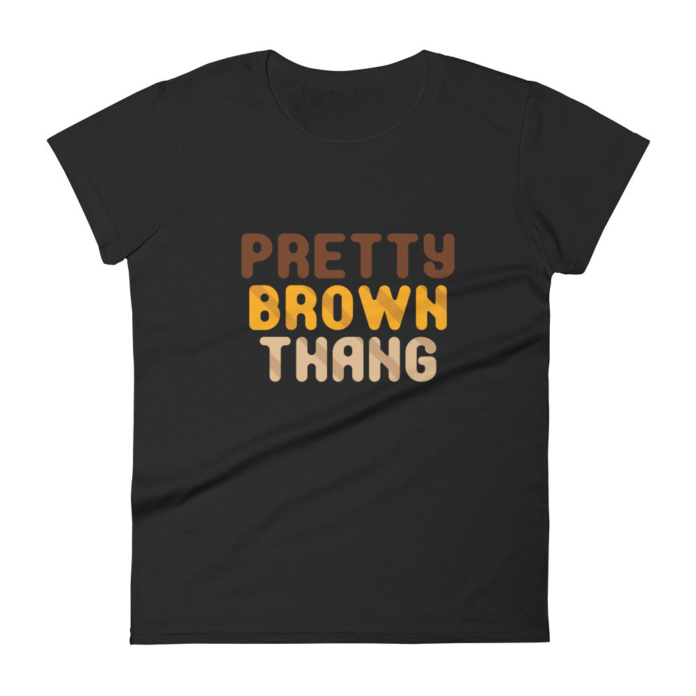 Pretty Brown Thang Tee - Black