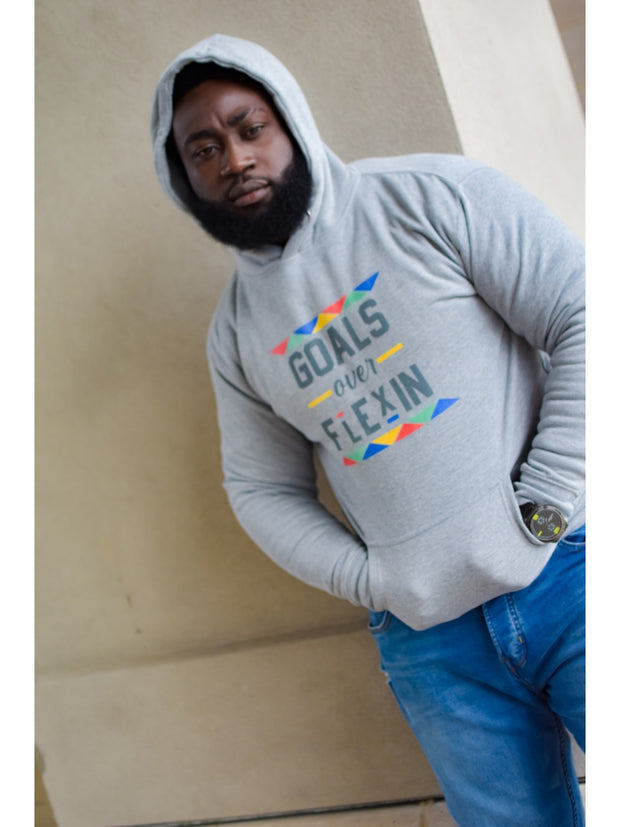 Goals Over Flexin Hoodie - Grey