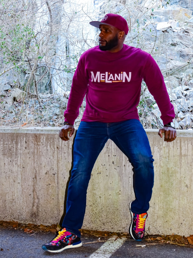 Melanin Sweatshirt - Burgundy