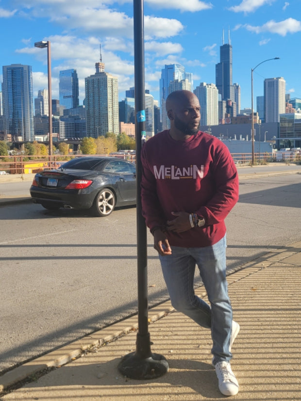 Melanin Sweatshirt - Burgundy