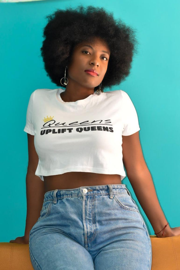 Queens Uplift Queens Crop - White