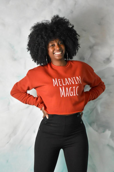 Melanin Magic Crop Sweatshirt