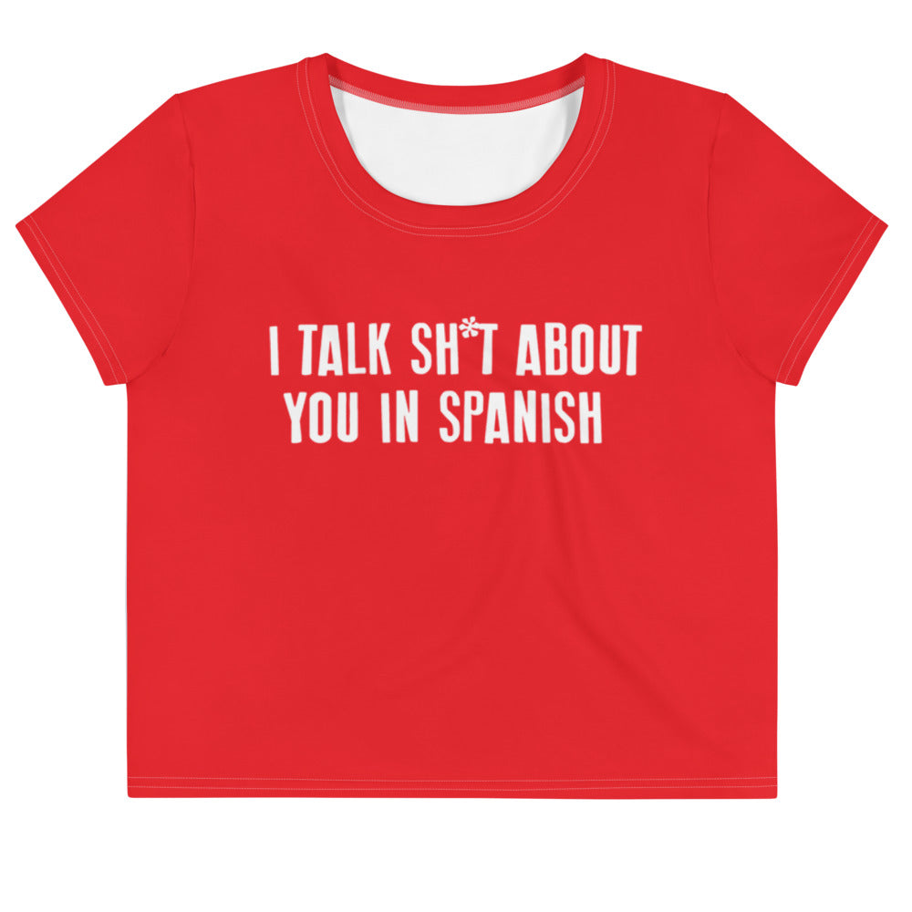 Talk Sh*t Red Crop Tee