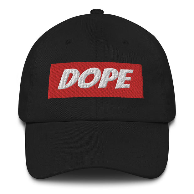 Dope Dad hat (red)