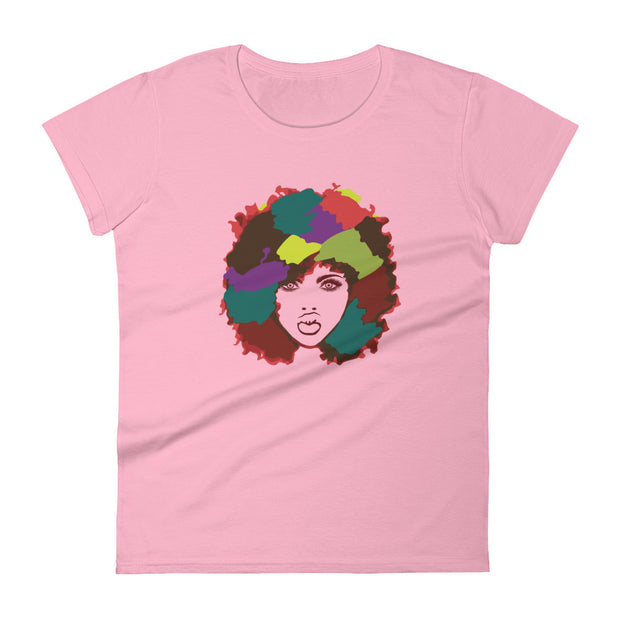 Women's Abrstract Black Queen Tee