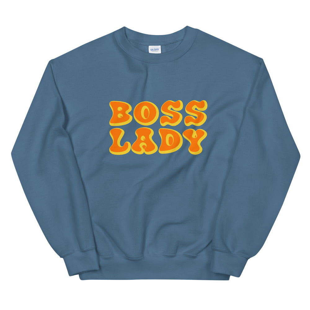 Boss Lady Sweatshirt - Indigo