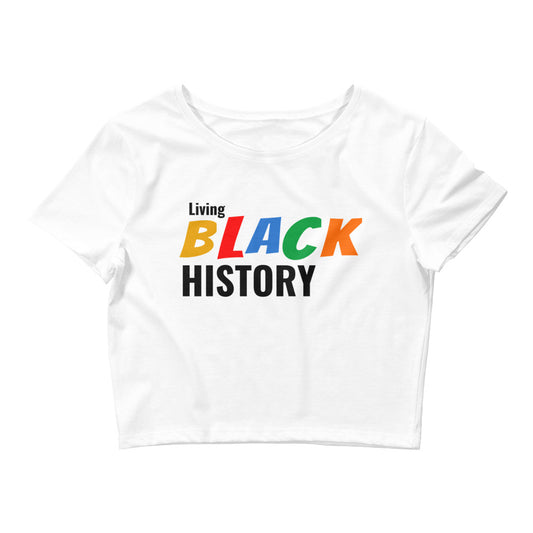Living Black History Crop - White