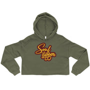 Soul Digger Crop Hoodie - Olive