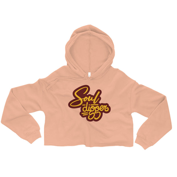 Soul Digger Crop Hoodie - Pink