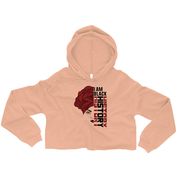 I Am Black History Crop Hoodie