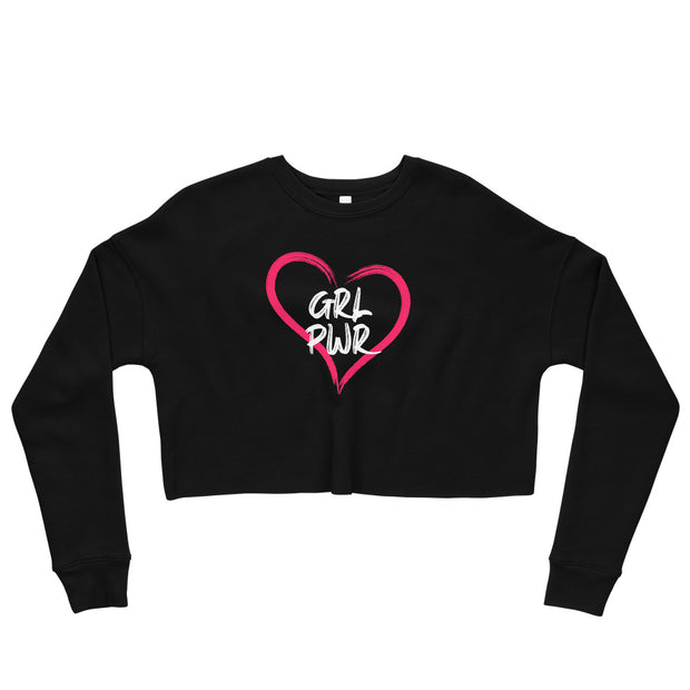 GRL PWR Crop Sweatshirt - Black