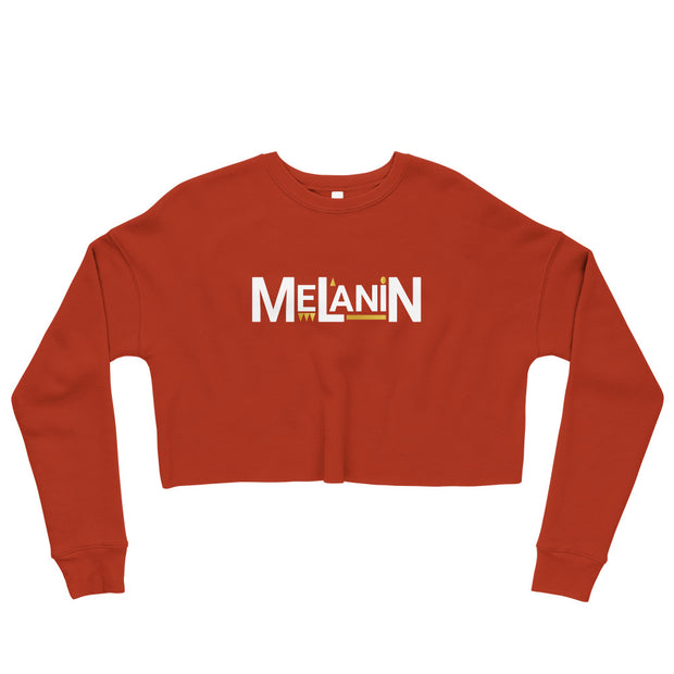 Melanin Crop Sweatshirt - Red