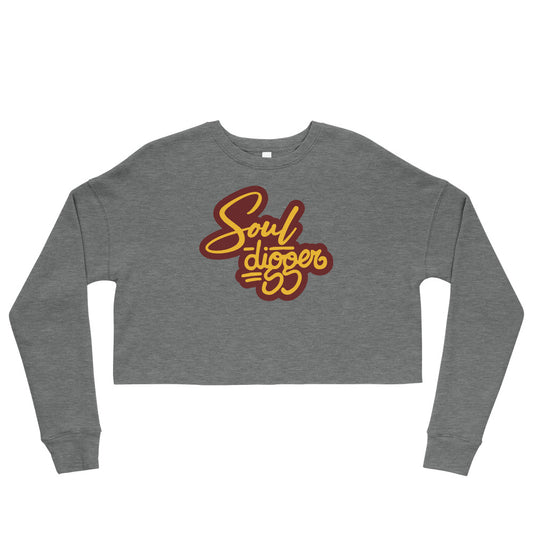 Soul Digger Crop Sweatshirt - Grey