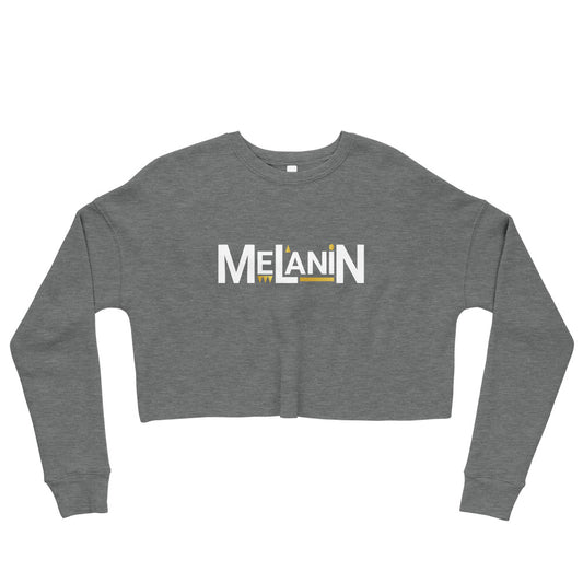 Melanin Crop Sweatshirt - Grey